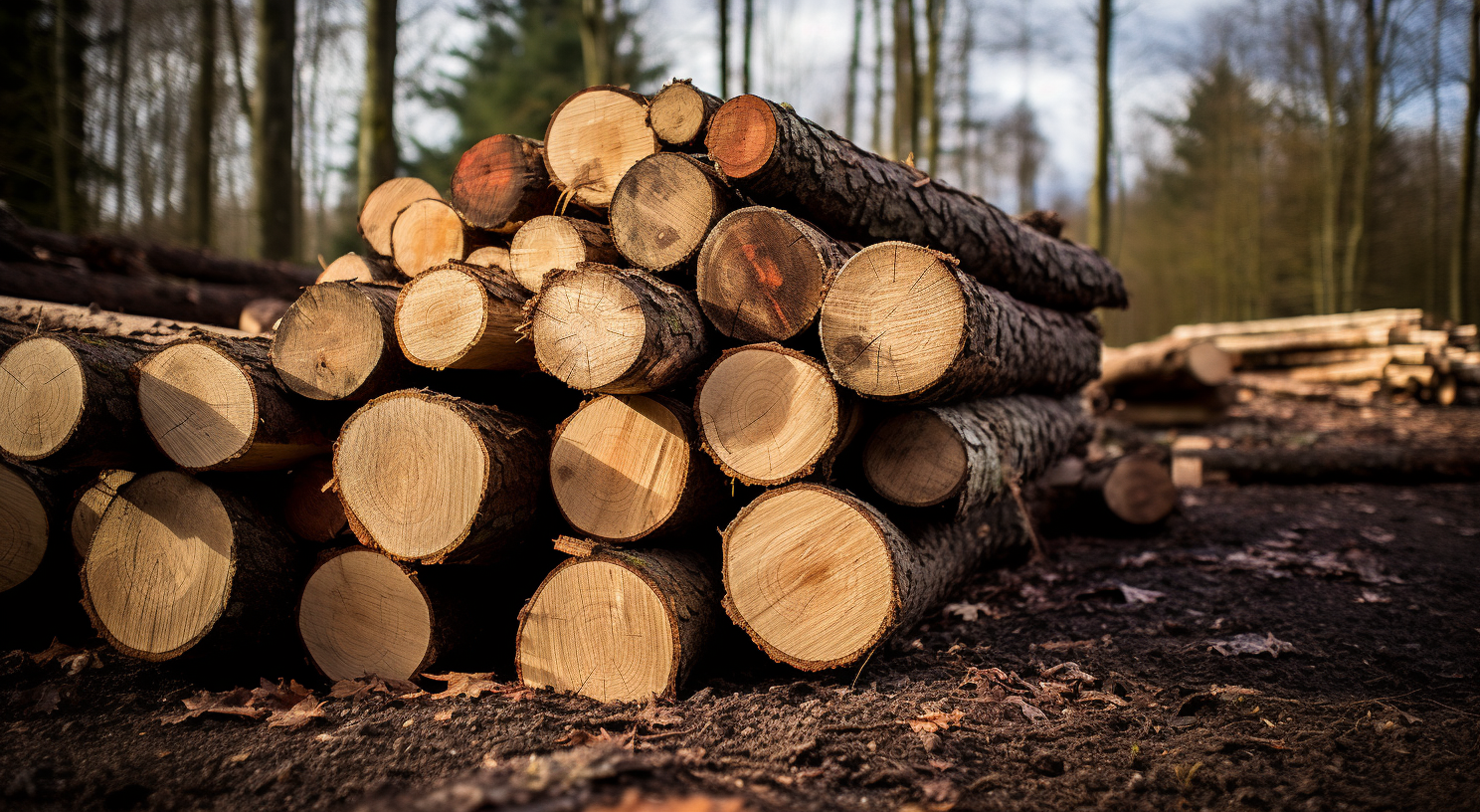 Round Non Polished Hickory Wood Logs, for Making Furniture