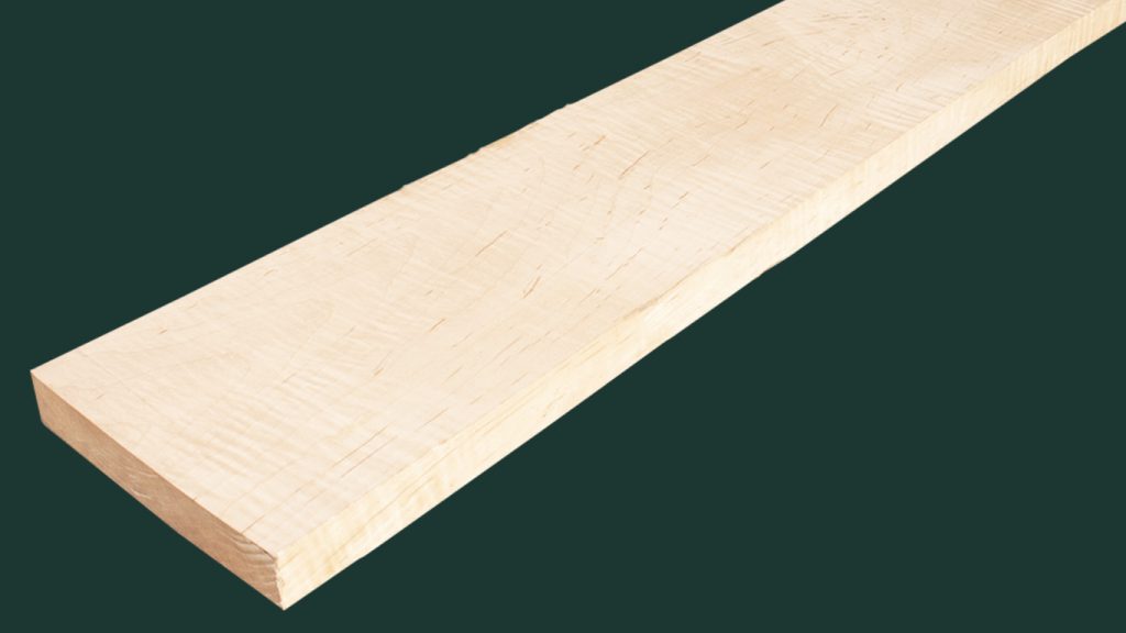 figured soft maple 4:4 board gutchess