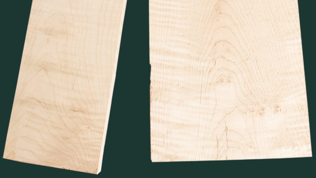 figured soft maple 4:4 boards gutchess lumber